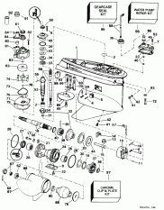  -- 90 & 115 Sx Models (Gearcase -- 90 & 115 Sx Models)
