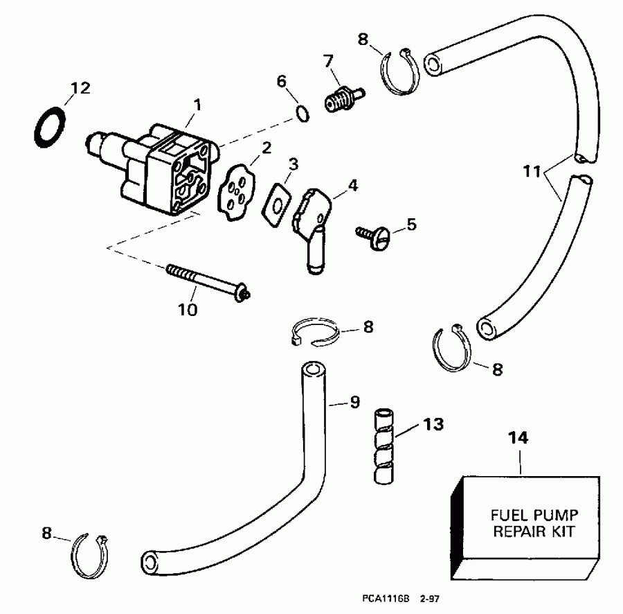    Evinrude L10FRELECM 1998  - el  - el Pump