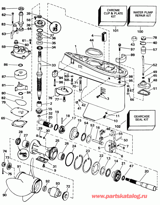  Evinrude SE55RSM2 1998  -  T & M Models Only - T & M Models Only