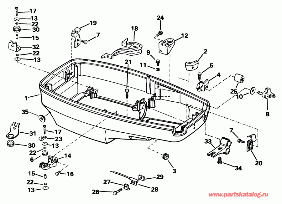    Evinrude SE55RSYM2 1998  - wer Engine Cover / wer   ()