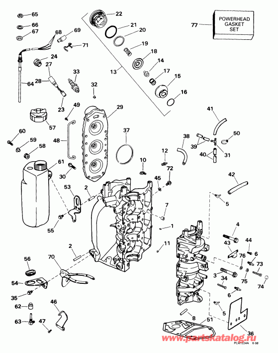     BE35AREEA 1999  - linder & Crankcase