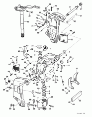 Stern &   -- 105wp Models (Stern & Swivel Bracket -- 105wp Models)