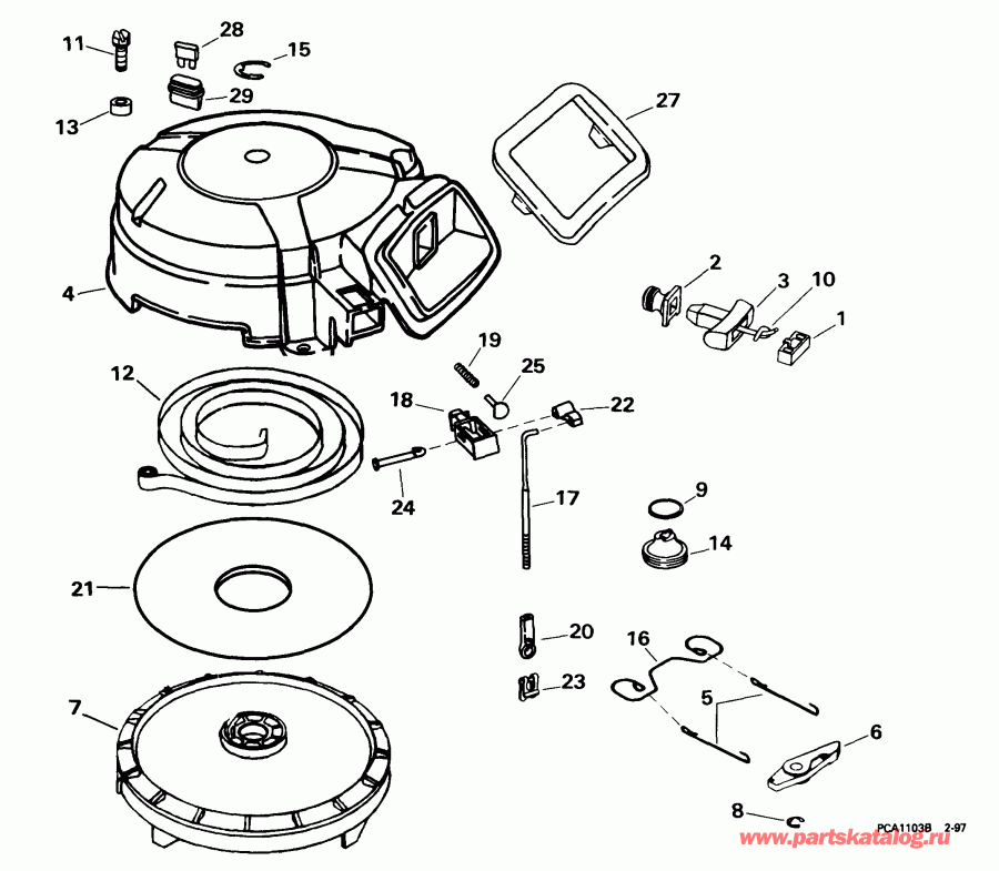 �������� ����� EVINRUDE E10EBL4EEB 1999  - wind Starter / wind �������