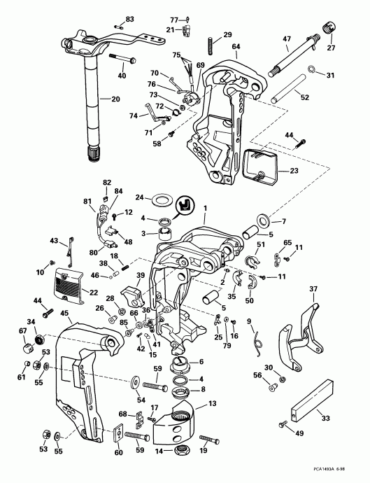  EVINRUDE E115FPLEEC 1999  - dsection / dsection