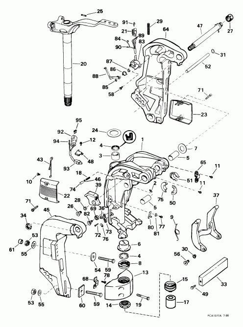    Evinrude E175FCXEEO 1999  - dsection - dsection