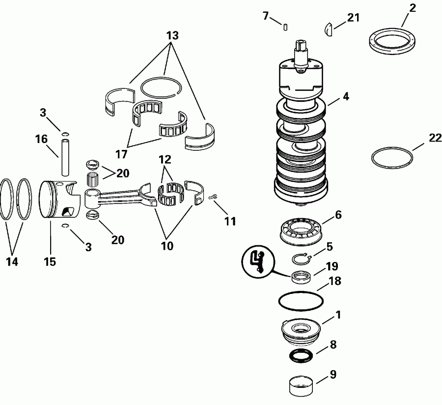 �������� ��������� ����� EVINRUDE E100WPXSSR Commercial, Elec. Start, TNT,  - ank��� & �������