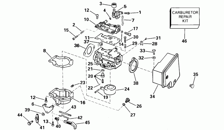 ��������� ����� ������� E8DRSSM Rope Start, Tiller, 15 IN. shaft  - rburetor - rburetor