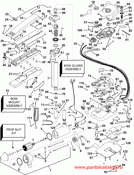   Evinrude P/N 773167 SeaQuest 74HP 2000  - truder 74 Fp