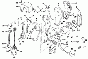   Assembly - Binnacle , Dual  (Remote Control Assembly - Binnacle Mount, Dual Lever)
