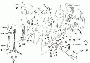   Assembly - Binnacle , Dual  (Remote Control Assembly - Binnacle Mount, Dual Lever)
