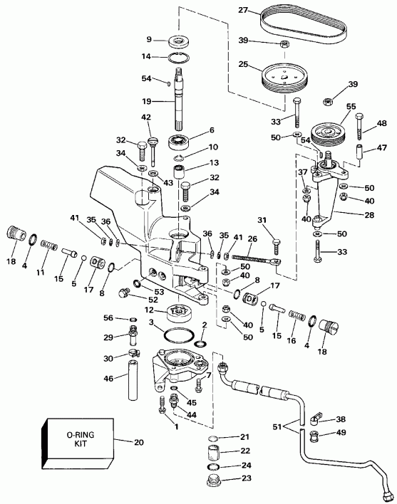 ��������� Evinrude E300PXESB 1990  - wer ������� ������� ����� - wer Steering Pump
