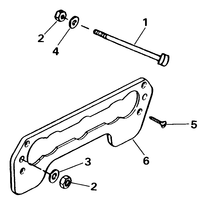    EVINRUDE E50TELESR 1990  - ansom  Kit - ansom Mount Kit