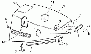   () - Evinrude (Engine Cover - Evinrude)