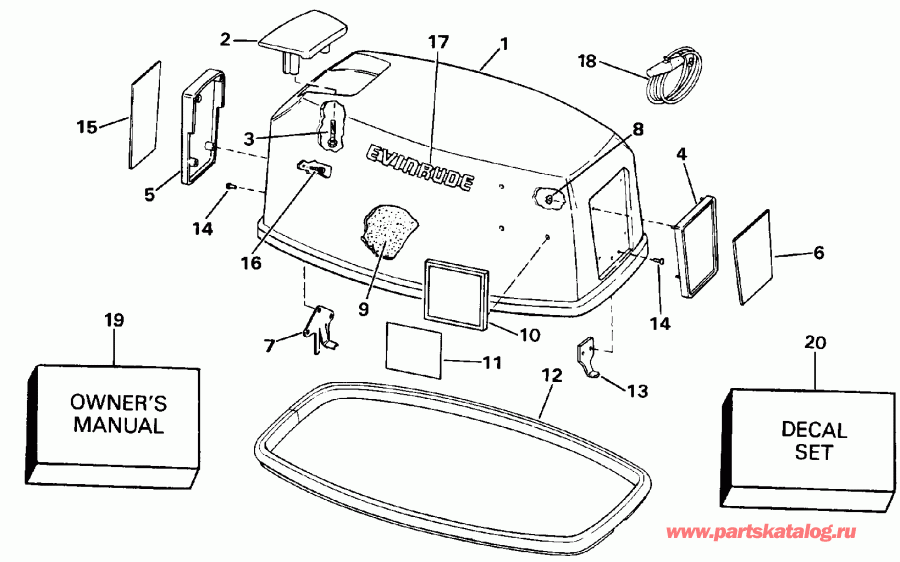 �������� ����� Evinrude TE30ELESS 1990  - Evinrude