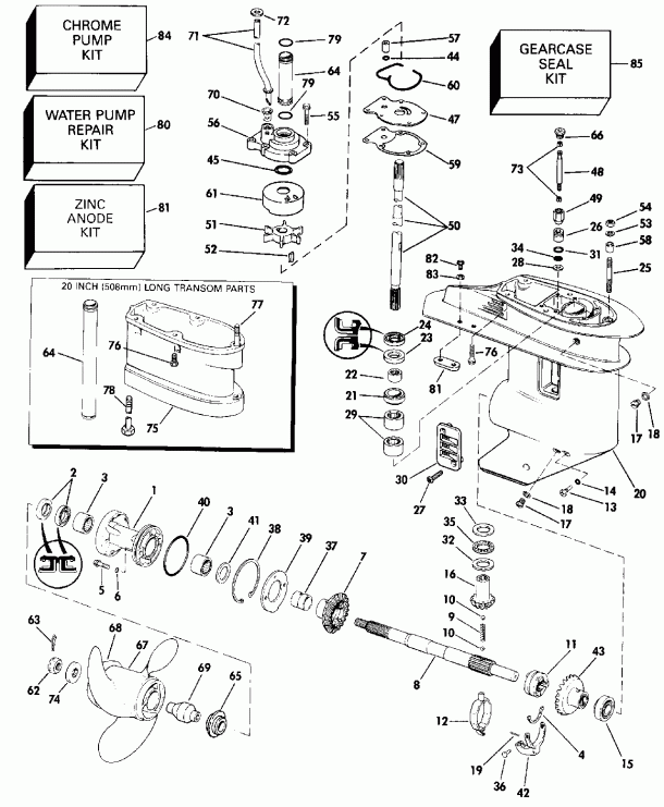  EVINRUDE VE30ELESS 1990  - arcase