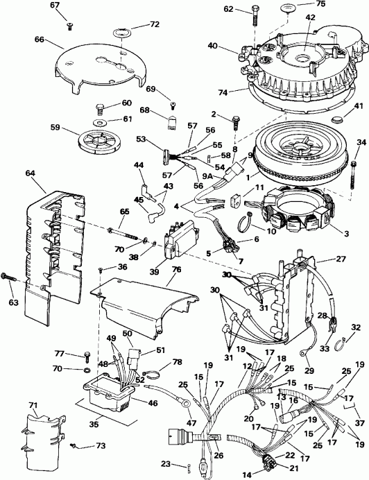  Evinrude E150ELEIS 1991  - nition System / nition System