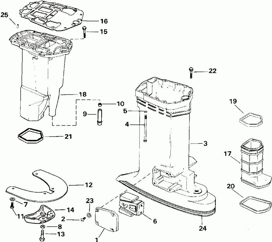    E150GLEIS 1991  - haust Housing / haust 