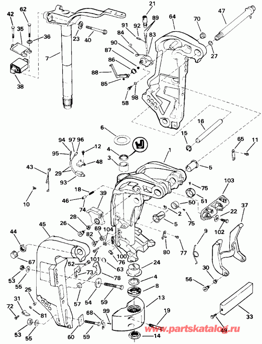    Evinrude E150STLEIE 1991  - dsection - dsection