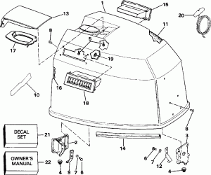   () - Johnson-150 / 175 Only (Engine Cover - Johnson-150/175 Only)