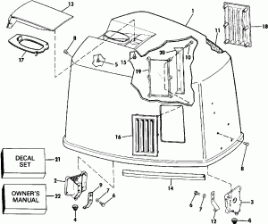   () - Johnson-175stl / ve175sl Only (Engine Cover - Johnson-175stl/ve175sl Only)