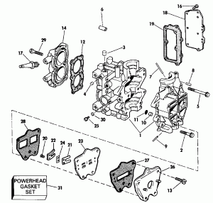 ,  , &   (Cylinder, Crankcase, & Intake Manifold)