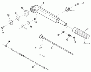  ( ) (Tiller Arm)