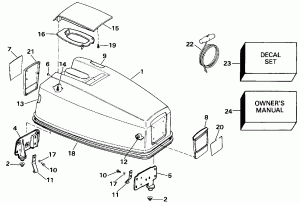   () - Evinrude 50 (Engine Cover - Evinrude 50)