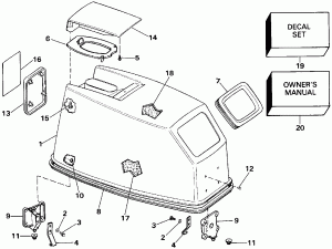   () - Evinrude  Start Only (Engine Cover - Evinrude Rope Start Only)
