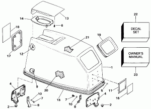   () - Johnson  Start Only (Engine Cover - Johnson Rope Start Only)