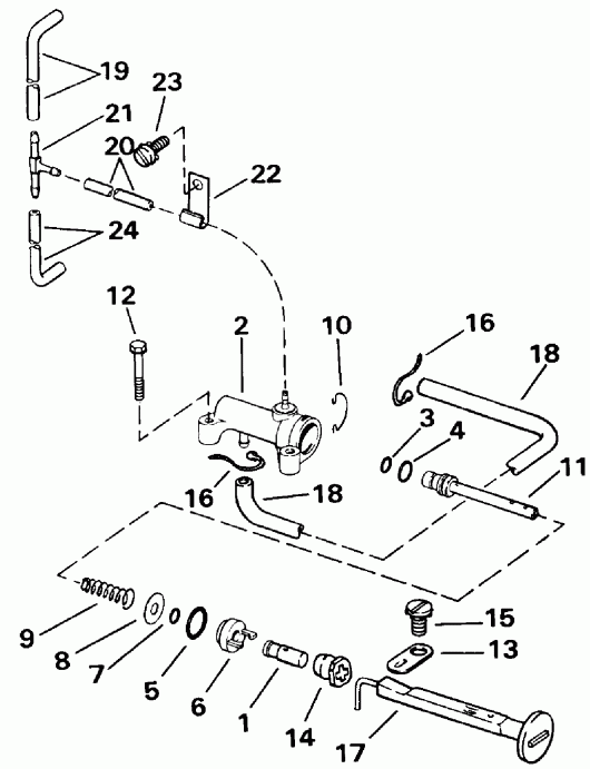  EVINRUDE E55RWLEIA 1991  -  Start - Rope Start