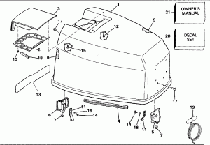   () - Johnson 120-140 Models (Engine Cover - Johnson 120-140 Models)
