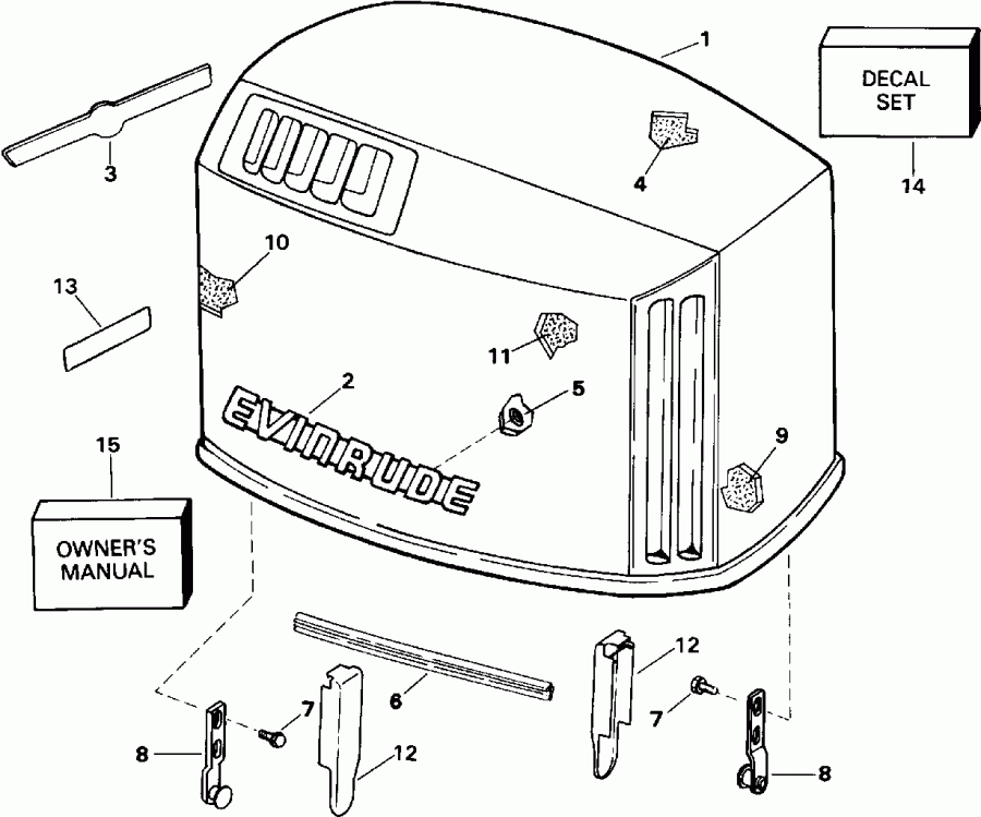 �������� ��������� ����� ������� VE175EXEIS 1991  - Evinrude