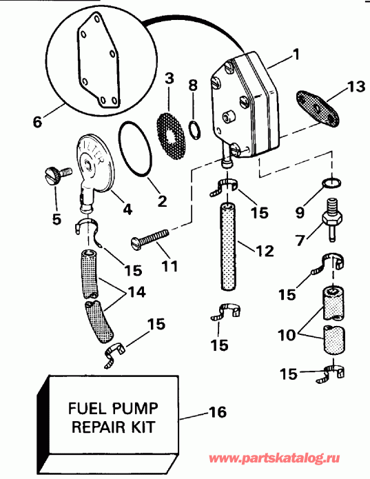 ��������� �������� ����� Evinrude VE30ELEIC 1991  - el ����� / el Pump