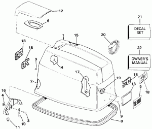   () - Evinrude (Engine Cover - Evinrude)