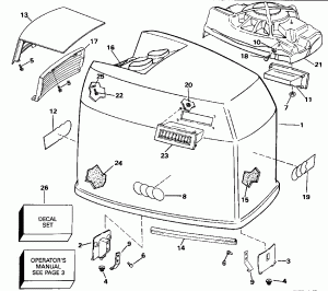   () - Johnson - 185 (Engine Cover - Johnson - 185)