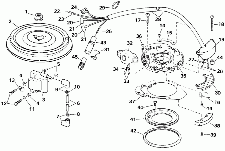    EVINRUDE E25REND 1992  - nition - nition