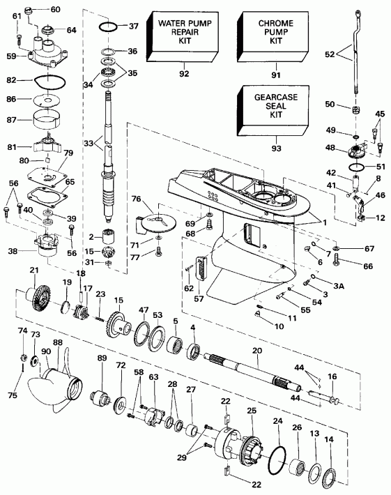  Evinrude E40ELENJ 1992  - arcase / arcase