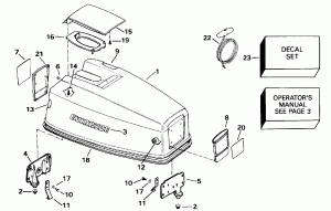   () - Evinrude 25-40 (Engine Cover - Evinrude 25-40)