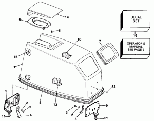   () - Evinrude  Start Only (Engine Cover - Evinrude Rope Start Only)