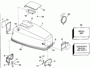  () - Johnson 25-40 (Engine Cover - Johnson 25-40)
