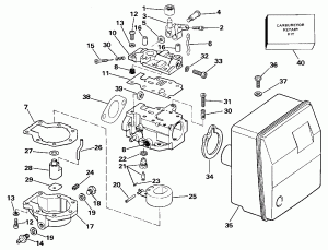   () - Johnson  Start Only (Engine Cover - Johnson Rope Start Only)