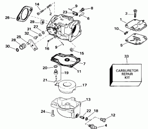  - All 55 Models Late Puction (Carburetor - All 55 Models Late Production)