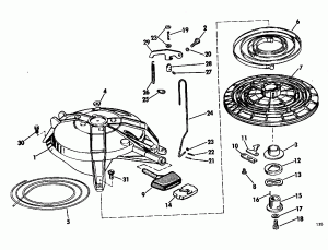   () - Evinrude 25-40 (Engine Cover - Evinrude 25-40)