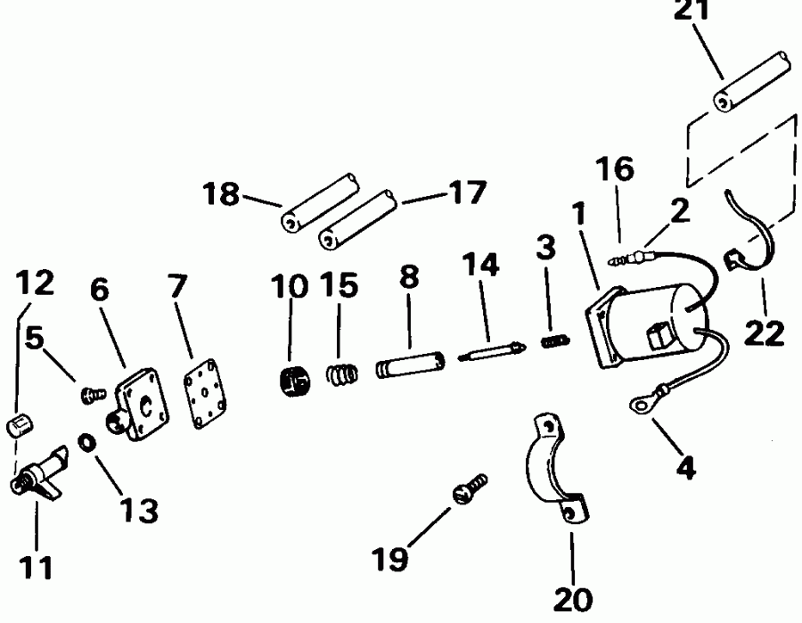   EVINRUDE E50TLENJ 1992  - Electric Start - Electric Start
