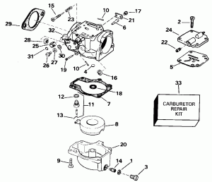  Late Puction-70 Models Only (Carburetor Late Production-70 Models Only)