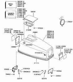   () -evinrude (Engine Cover -evinrude)