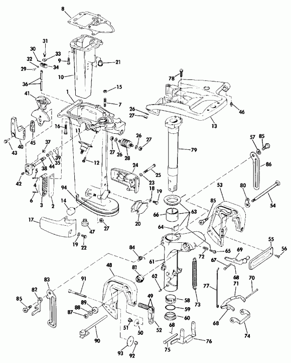   TE10RELENA 1992  - linder & Crankcase / linder &  