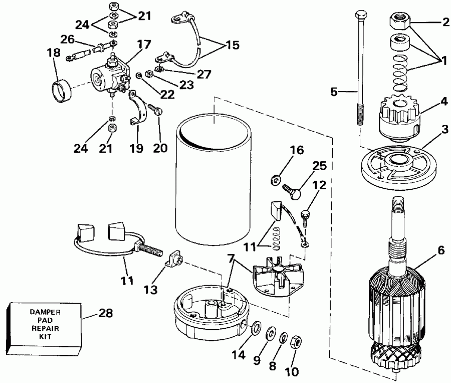 ����� EVINRUDE VE100SLEND 1992  - Johnson