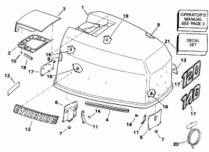  () - Evinrude 120-140 Models (Engine Cover - Evinrude 120-140 Models)