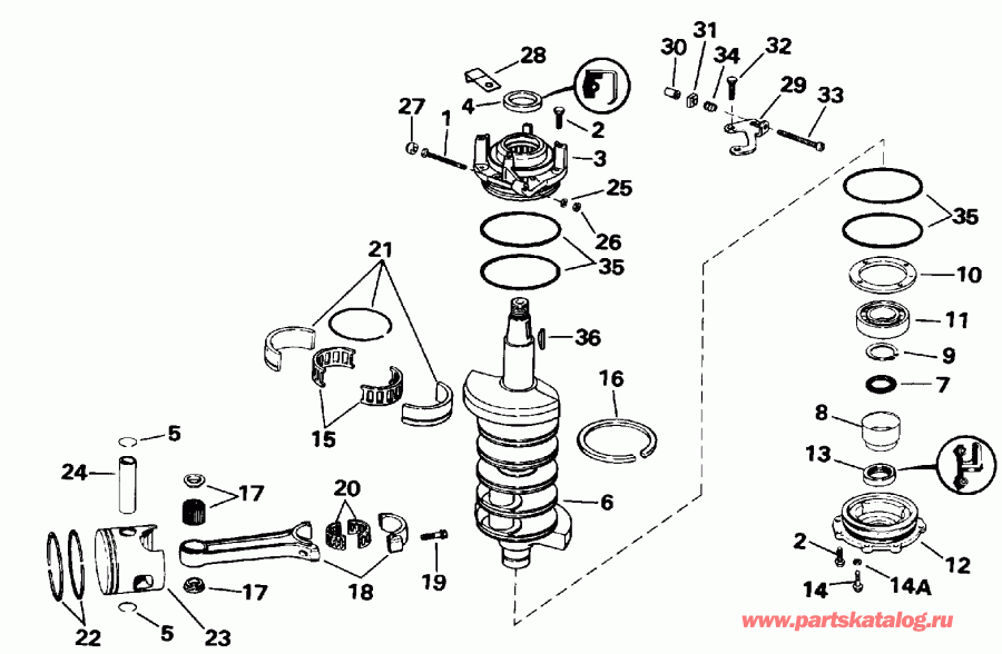   VE140TLENS 1992  - ank &  / ankshaft & Piston